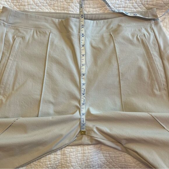Athleta Headlands Hybrid Pant Birch Gray Sz 16 Stretch Hiking Outdoor Gorpcore - Picture 8 of 12